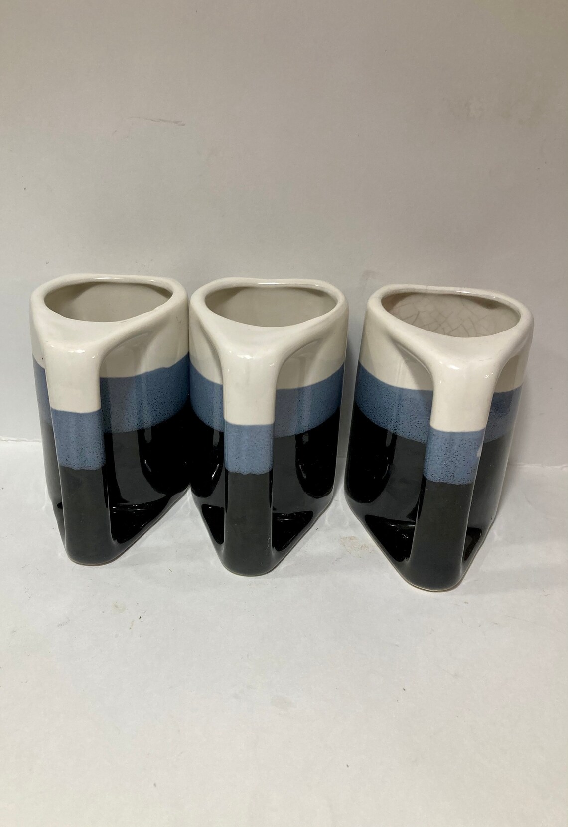 Set of three Rodolfo Padilla coffee mugs. 80s geometric coffee Etsy