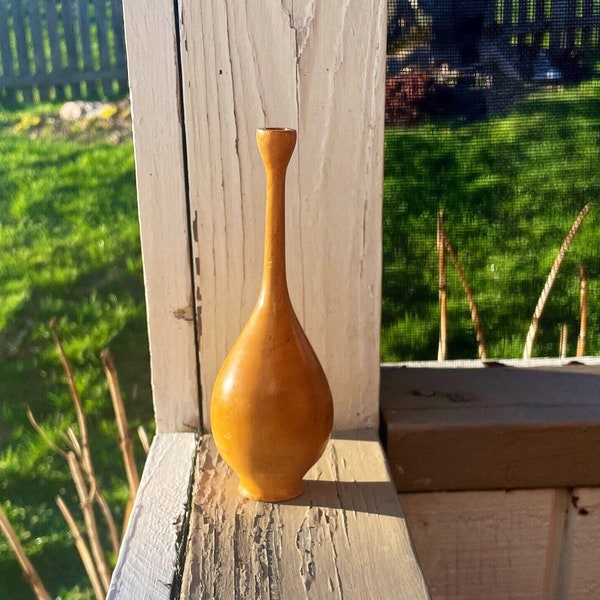 Turned Wood Vase Etsy