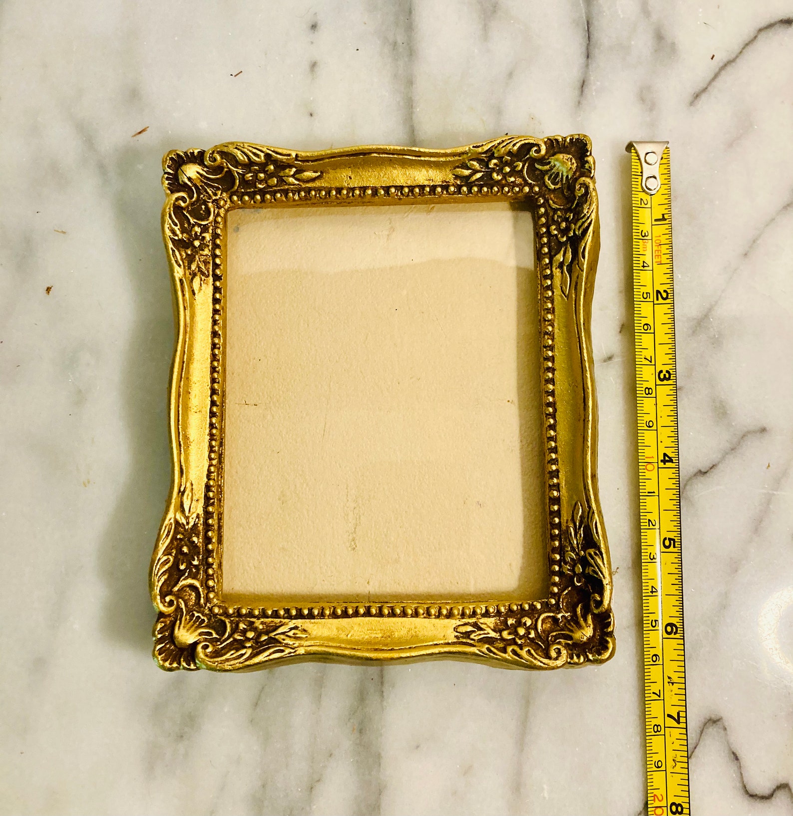 Three small ornate baroque picture frames Gesso wood picture Etsy