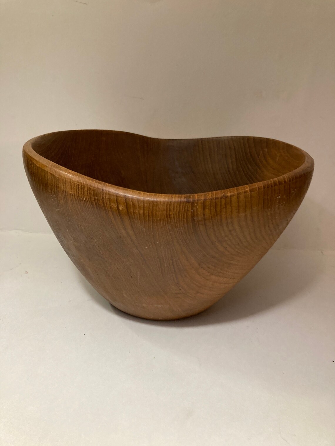 Teak wood salad bowl set. Thailand 60s teakwood salad set. Etsy