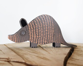 wooden armadillo