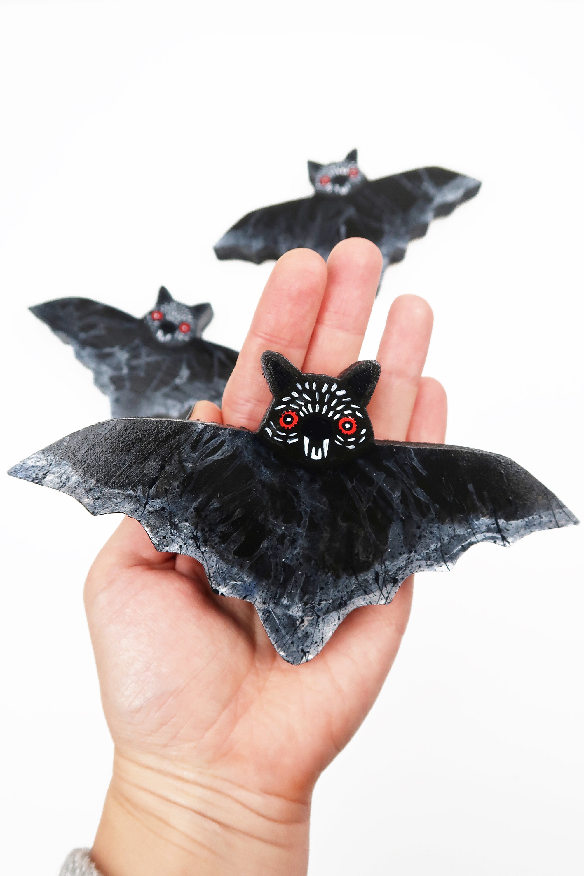 Bat decoration for wall halloween hanging flying bats Etsy