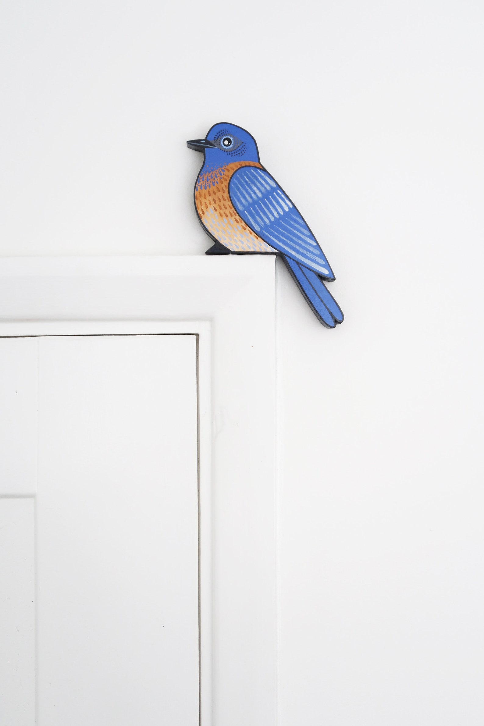Western Bluebird Wooden Door Topper Miniature North American Etsy