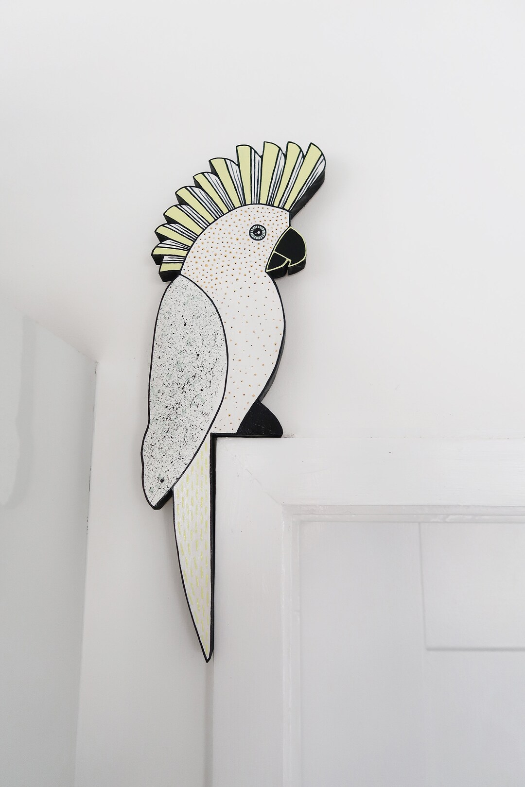 Cockatoo Door Topper Parrot Decoration Tropical Birds Etsy