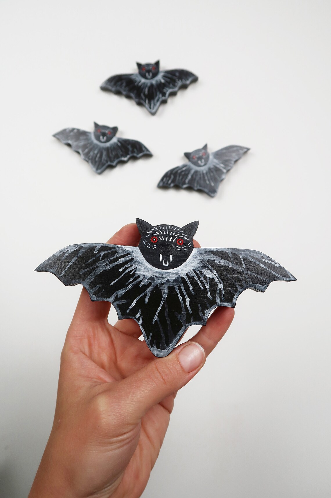 Bat Decoration for Wall Halloween Hanging Decor Flying Bat Etsy