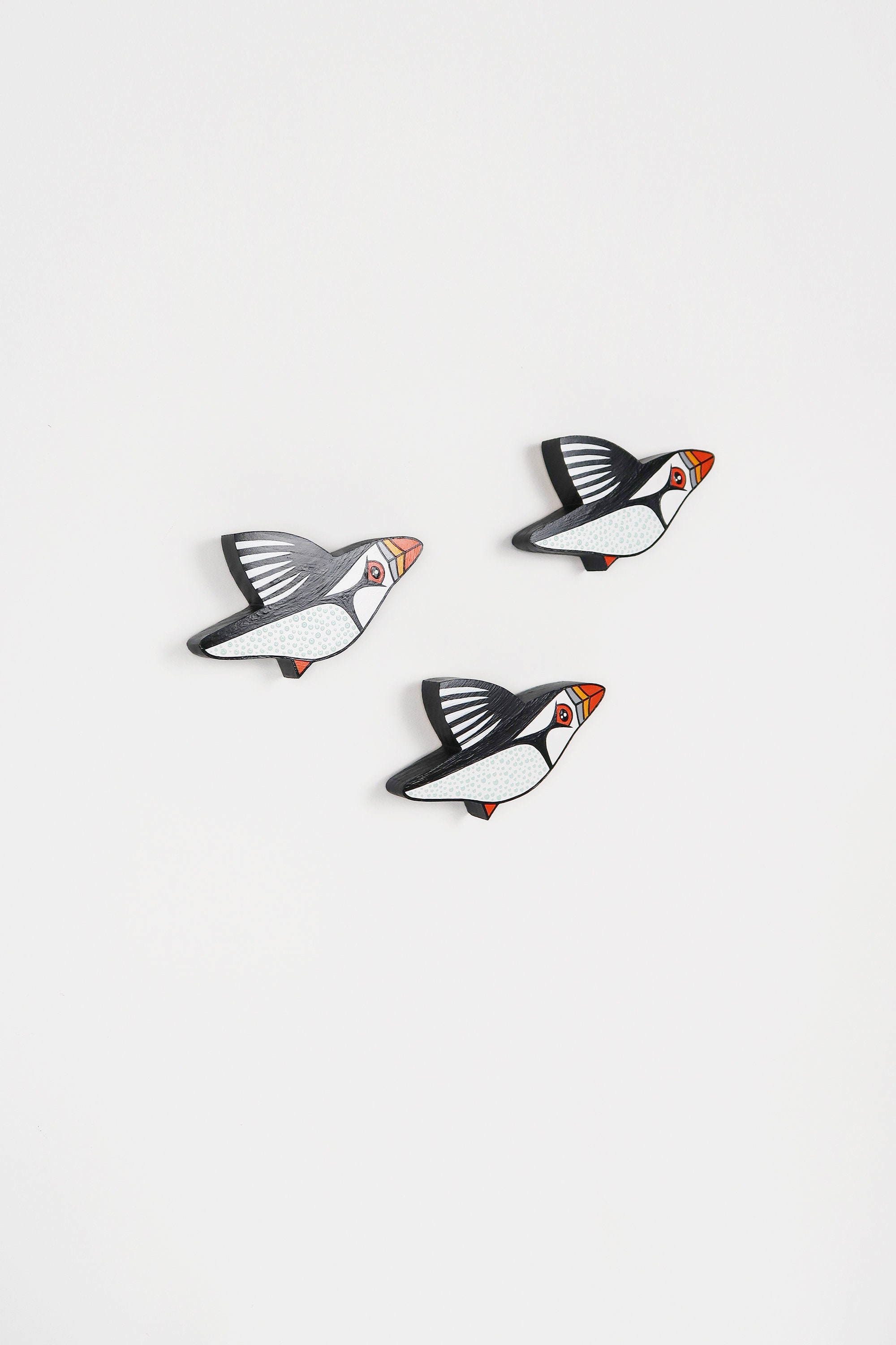 Puffin Bird Wall Hanging Christmas Gift for Bird Lovers Set Etsy