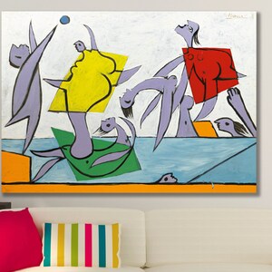 Picasso, Pablo, Volleyball, Beach Volleyball, Naked Girl, Nude, Nudism