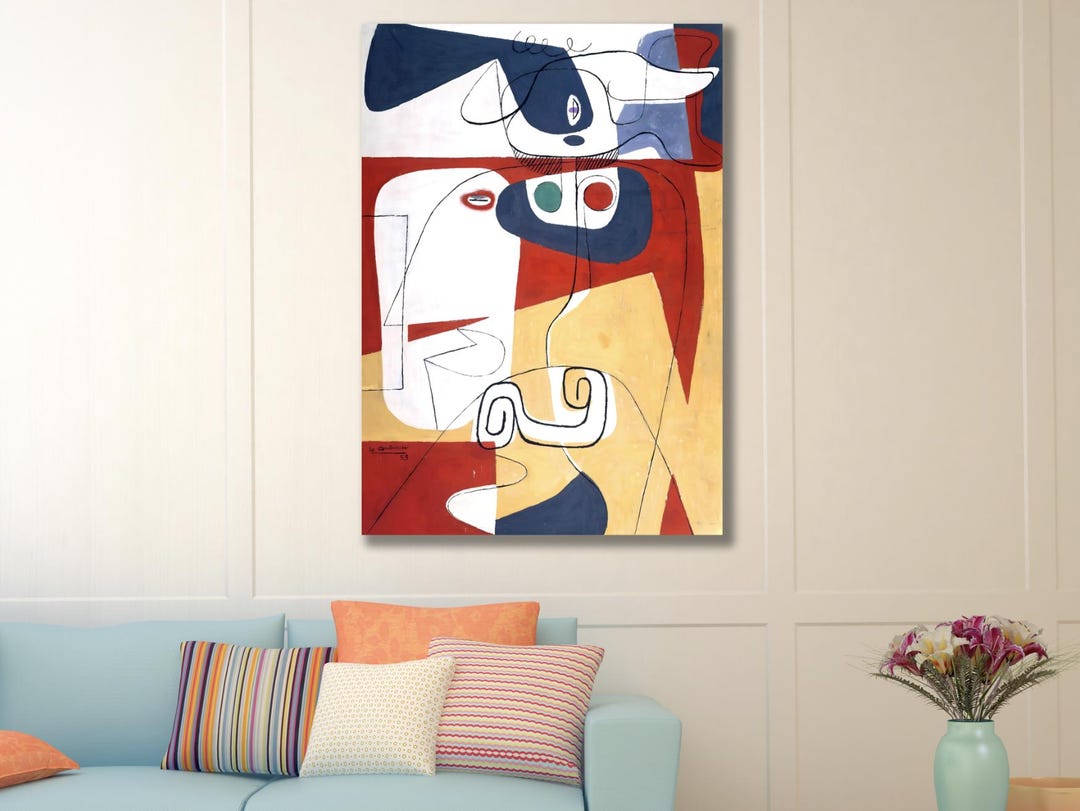 Deco Cadre Salon Abstraction Vide Minimalisme Moderne Impression sur
