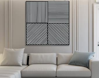 Sol LeWitt, Lines, Stripes, Rainbow, Circle, Abstraction, Geometry, Suprematism, Home Decor, Office Decor, Pub Decor, Canvas Print,