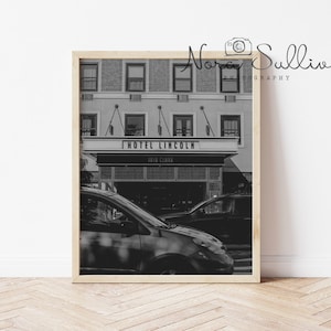 Hotel Lincoln/Black and White/Chicago/Digtal Print