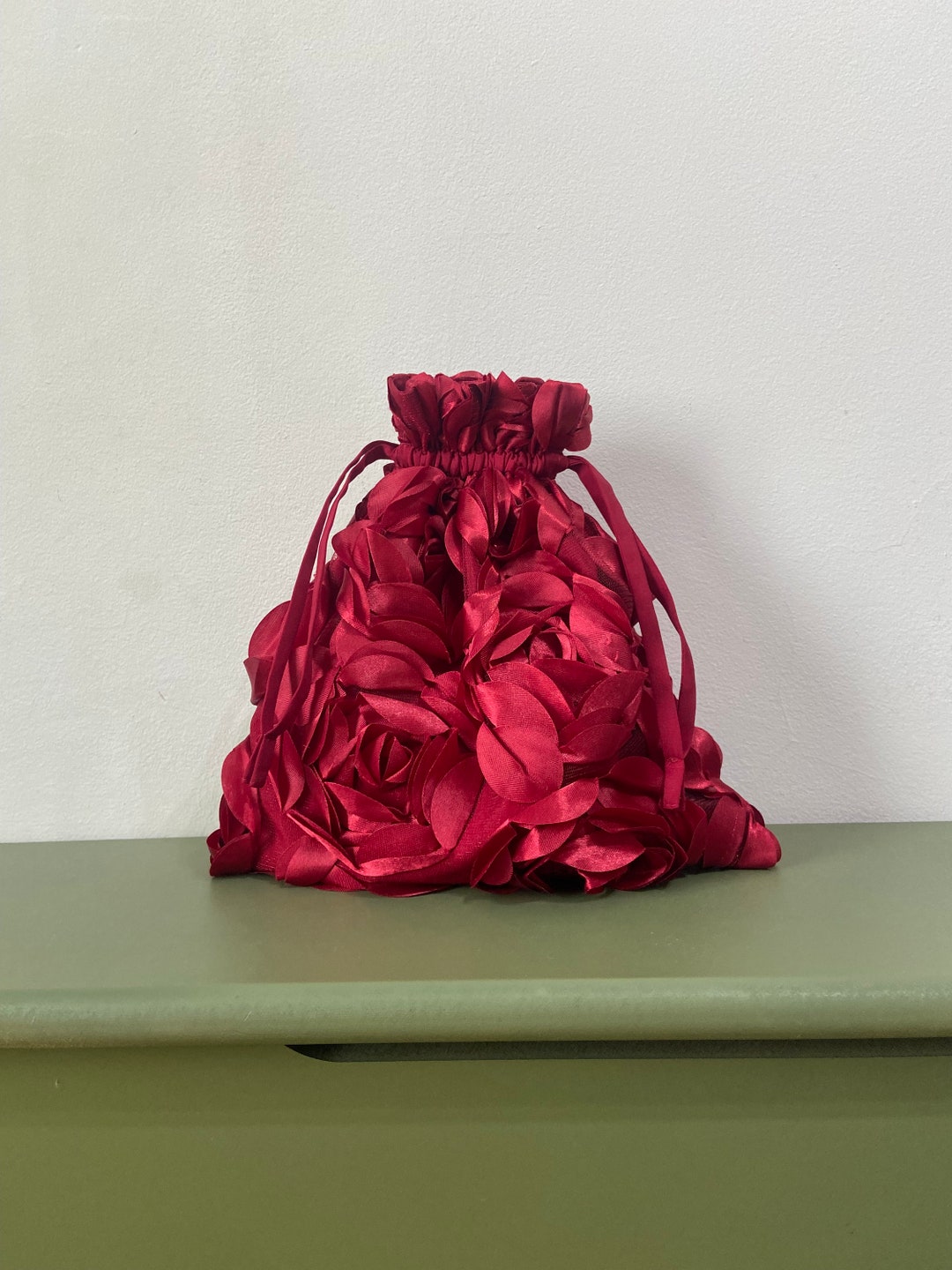 Red Roses Pouch Bag - Etsy