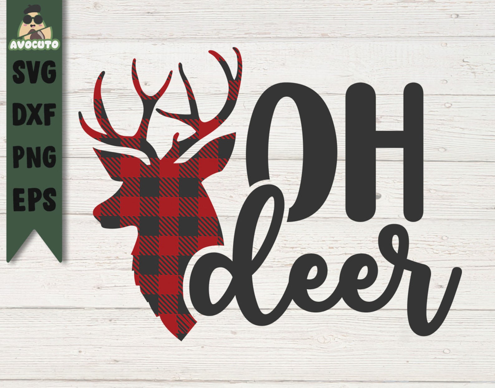 Oh Deer Svg / Christmas Reindeer Svg / Christmas Svg / Oh Deer Etsy