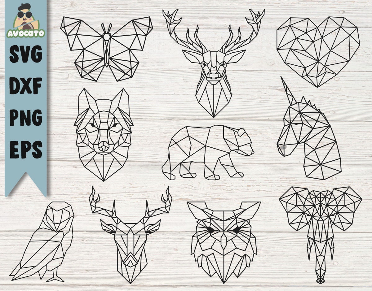 Geometric Animals BUNDLE Svg / Linear Animals Svg / Minimalist - Etsy Geometric Animals BUNDLE Svg / Linear Animals Svg / Minimalist - Etsy