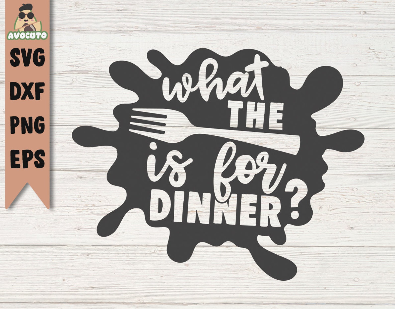 What the Fork is for Dinner Svg / Kitchen Svg / Instant Etsy