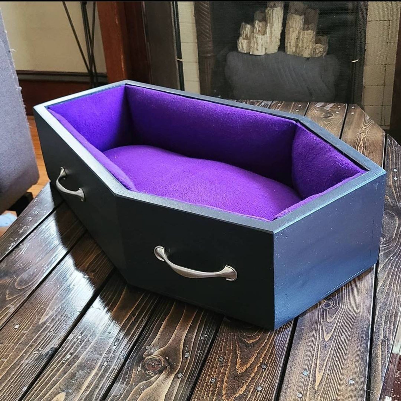 Coffin Pet Bed Etsy