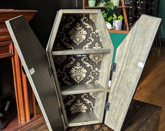 Handmade Coffin Cabinet