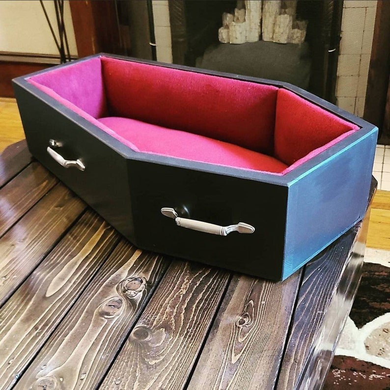 Coffin Pet Bed Etsy