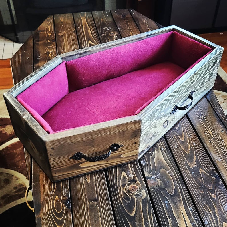 Coffin Pet Bed Etsy