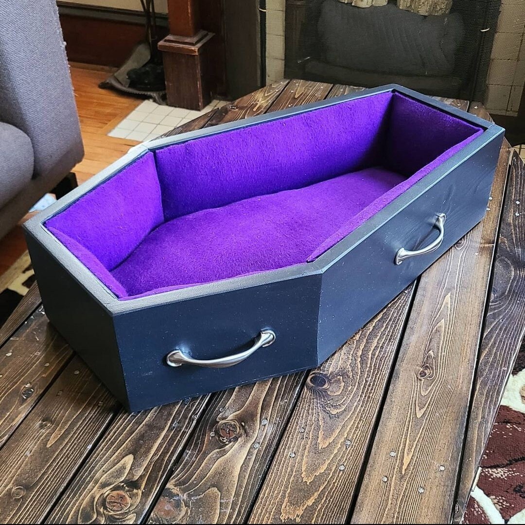 Coffin Pet Bed Etsy