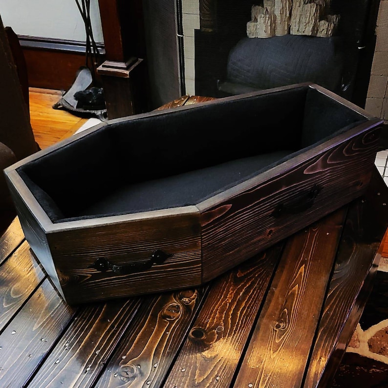 Coffin Pet Bed Etsy
