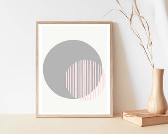 Circle Printable Art Digital Download Abstract Printable | Etsy