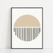 Circle Printable Art | Digital Download | Abstract Printable Art | Tan ...