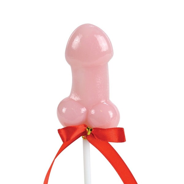 Cheeky Gift - Cock Pop | Novelty Sweet Gifts For Men or Women | Rude Willy Shaped Lollipop | Naughty Fun Gifts | Strawberry Flavour