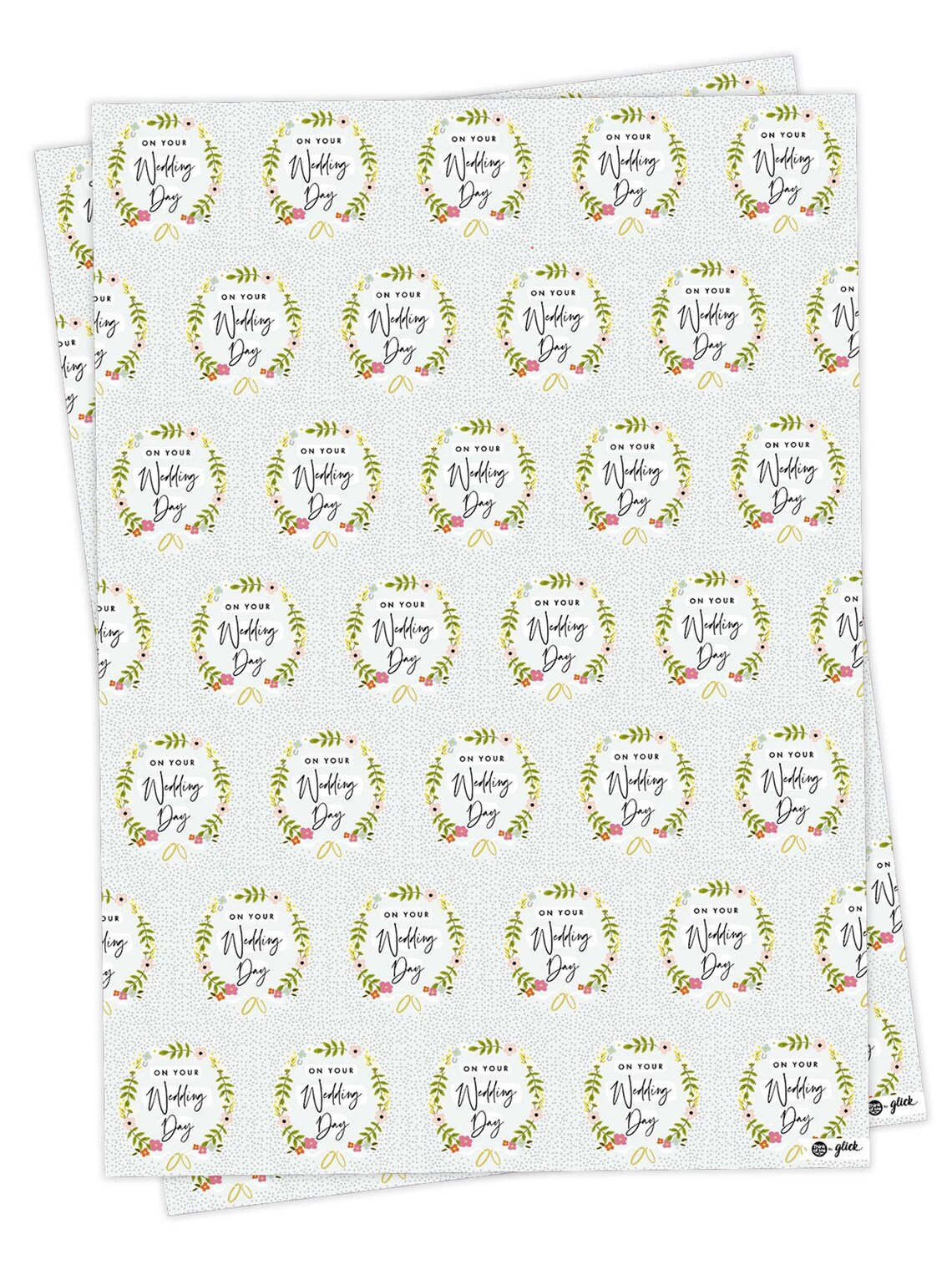 Wedding Wrapping Paper Beautiful Gold Foiled Gift Wrap for Etsy