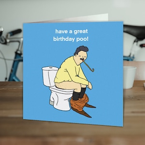 Funny Birthday Card | For Him Her | Friend Mate Bestie | Brother Sister | Colleague | Obscure Humour | Birthday Poo Designed by Otherwhats