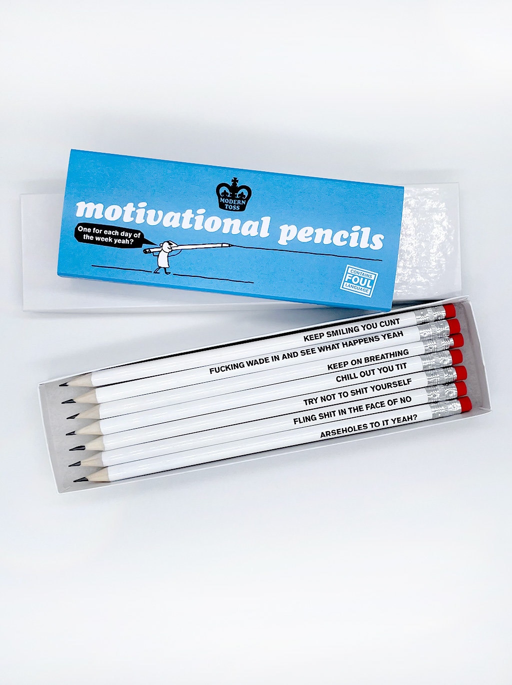 Offencils Profanity Pencils - Funny Curse Pencils - Naughty Words -  Offensive Pencils (Rated PG)