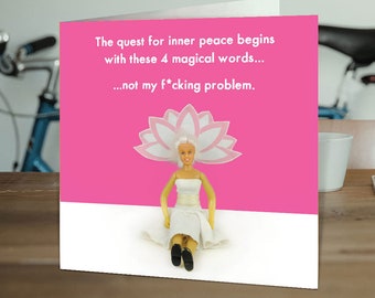 Grappige kaarten voor haar | Verjaardagskaarten voor haar hem mannen vrouwen | Vrouw Vriendin | Mama Nan | Vriend Collega | Yogaliefhebbers innerlijke vrede