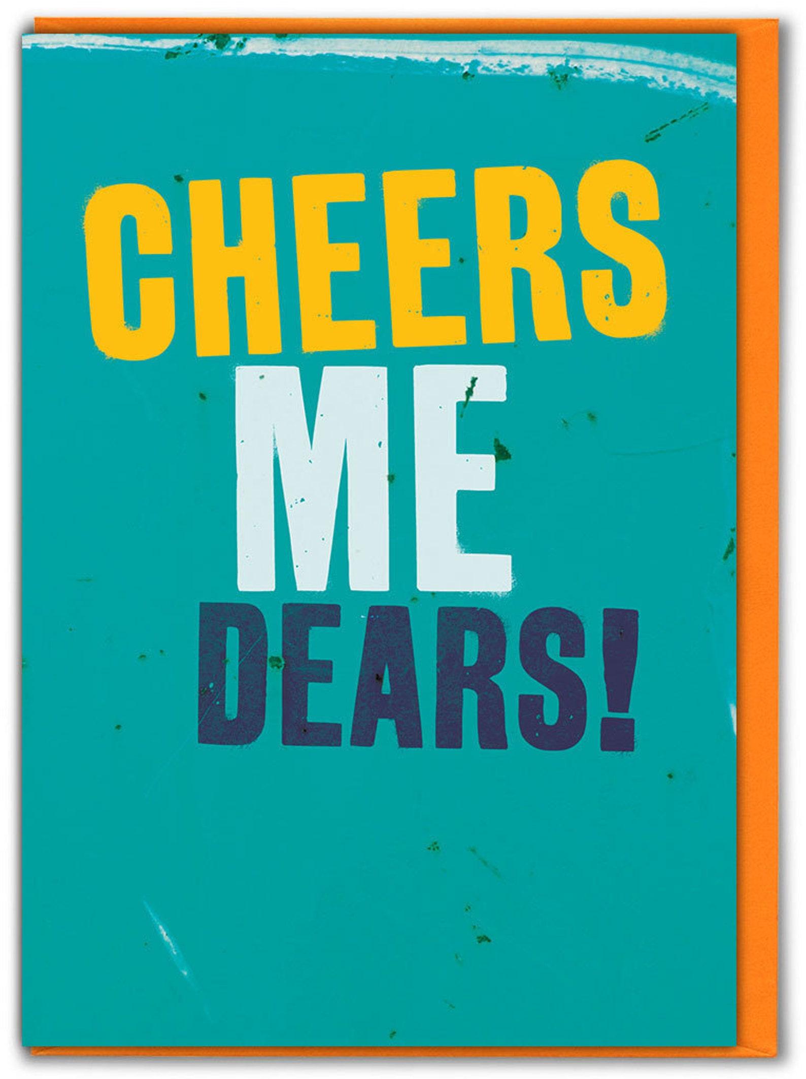 Lovely Cheers Me Dears Thank You Greetings Card For Him Her Etsy