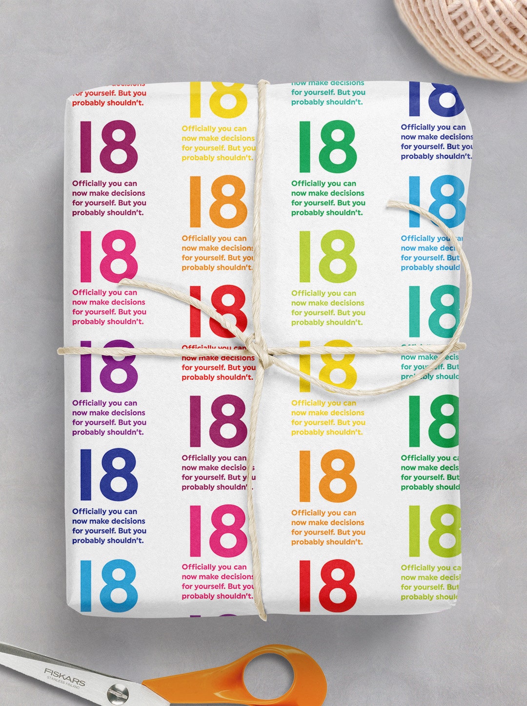 Lustige Geschenkverpackung zum 18. Geburtstag Für Jungen Mädchen Freund