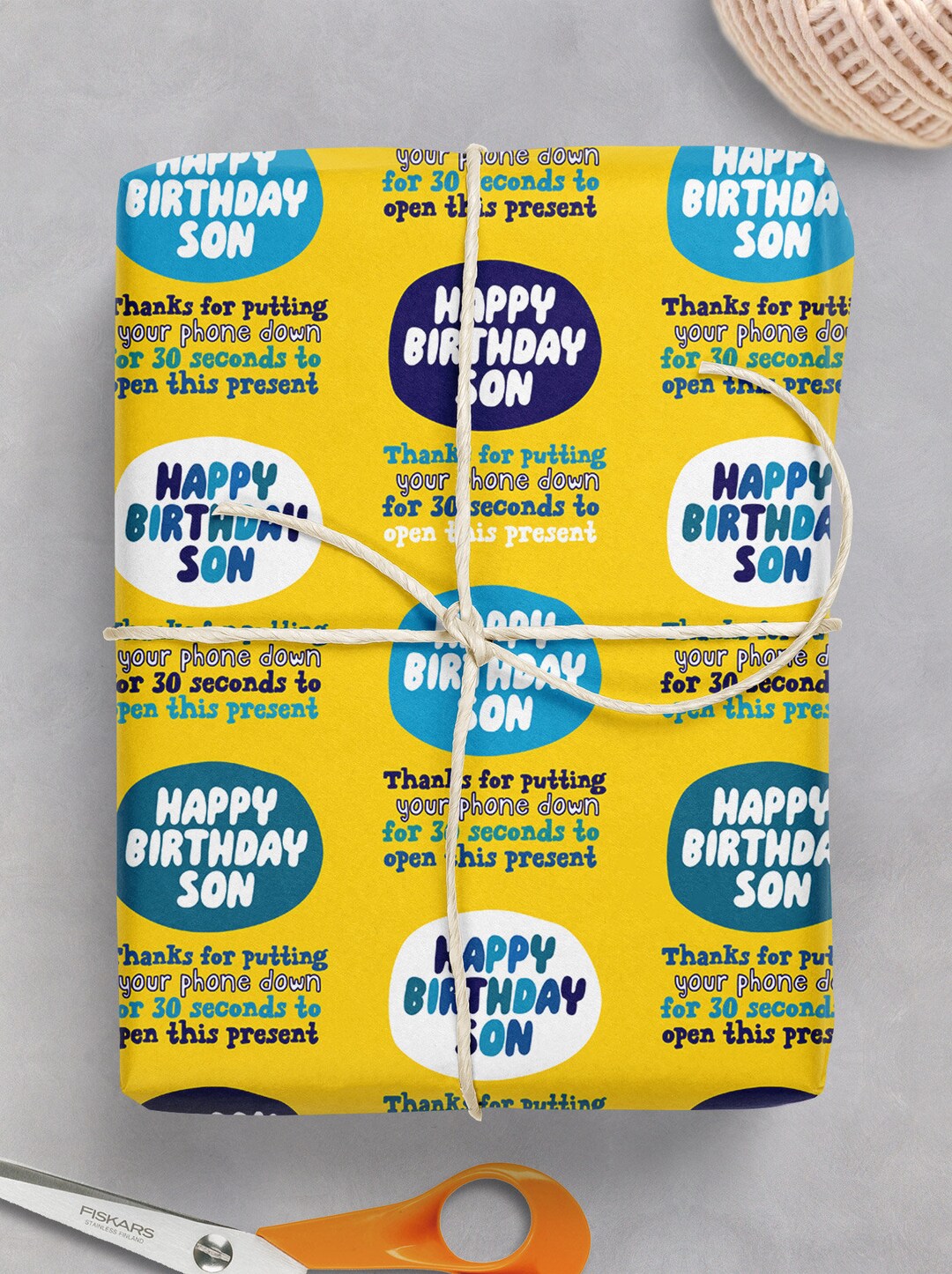 Funny Birthday Gift Wrap for Son Wrap for Teenage Son Joke Etsy