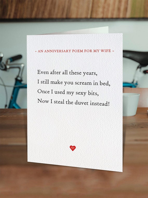 Anniversary poem for husband funny 2025