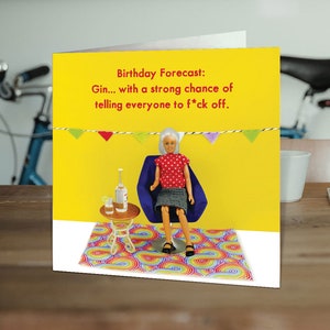 Funny Cards for Her | Birthday Cards for Her Him Men Women | Wife Girlfriend | Mum Nan | Friend Colleague | Cards For Gin Lovers
