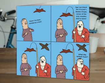 Funny Birthday Card | For Him Her | Friend Mate Bestie | Brother Sister | Colleague | Obscure Humour | Babba Chups Designed by Otherwhats