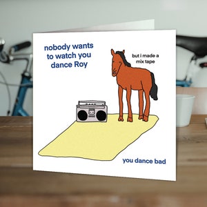 Funny Birthday Card | For Him Her | Friend Mate Bestie | Brother Sister Colleague | Obscure Humour | Mix Tape Horse Designed by Otherwhats