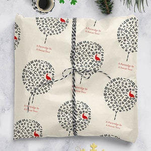 Modern Toss Rude Christmas Gift Wrap | For Him Her | Men Women  | Friend Best Mate | Funny Wrapping Paper | Offensive Swear Tree Xmas Wrap