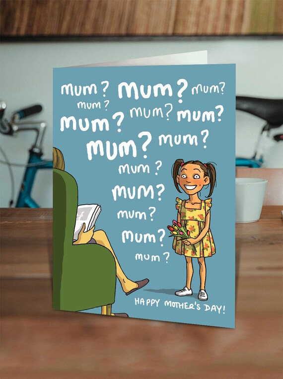 Funny Mother's Day Cards From Daughter Funny Cartoon - Etsy Singapore Funny Mother's Day Cards From Daughter Funny Cartoon - Etsy Singapore