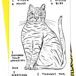 Official David Shrigley Card | Funny Birthday Cards For him her | brother sister | friend mate | husband wife boyfriend girlfriend