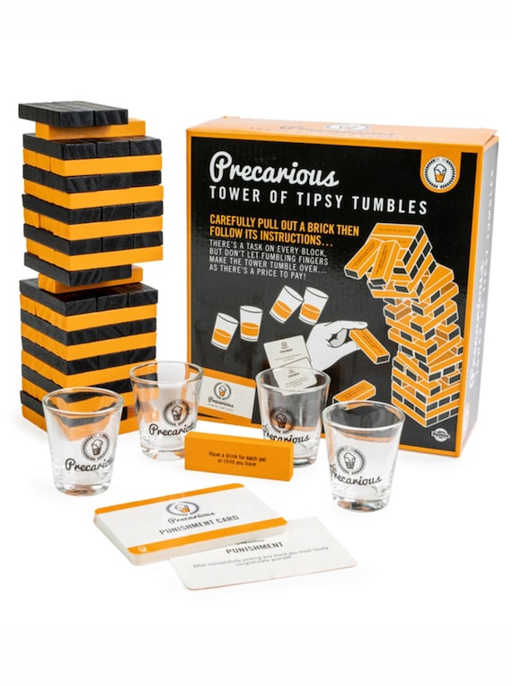 Precarious Drinking Card Game Adult Party Fun 