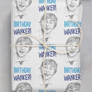 Rude Offensive Gift Wrap | For Him Her | Friend Mate Bestie | Husband Boyfriend | Funny Wrapping Paper | Inbetweeners Jay - Wanker