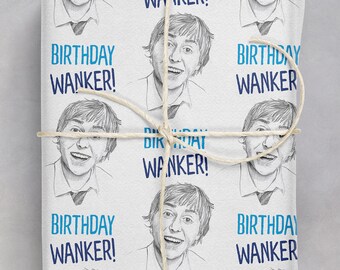 Rude Offensive Gift Wrap | For Him Her | Friend Mate Bestie | Husband Boyfriend | Funny Wrapping Paper | Inbetweeners Jay - Wanker