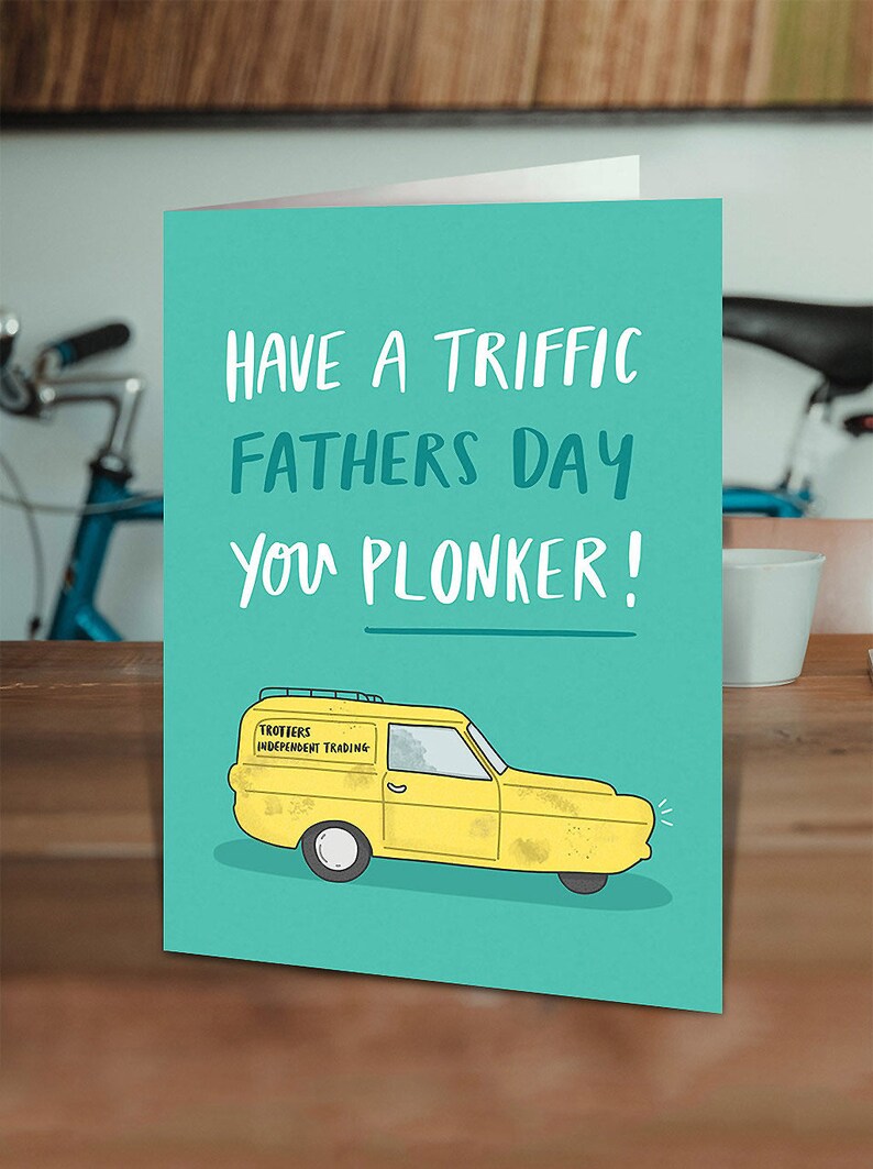 Funny Father's Day Card 'triffic Fathers Day' Etsy