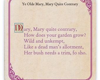 Rude Nursery Rhyme - Etsy UK Rude Nursery Rhyme - Etsy UK