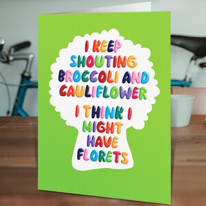Funny Birthday Card EMBOSSED - Florets by Brainbox Candy | Birthday Card For Him Her | Friend Mate Bestie | Colleague Brother Sister