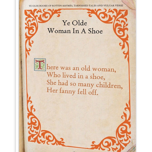 Old Woman Fanny Birthday Card | funny rude | offensive inappropriate | For him her | brother sister | friend | colleague