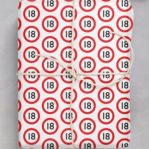 18th Birthday Gift Wrap | For Boy Girl | Friend Mate Bestie | Son Daughter | Niece Nephew | Wrapping Paper For 18th Birthday