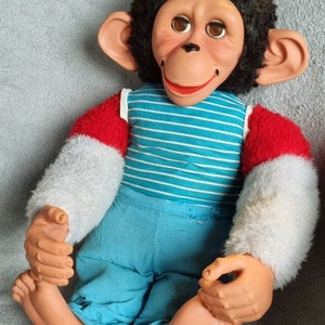 Soft Toy Jacko Monkey Toy Cute Vintage Original Jacko Monkey